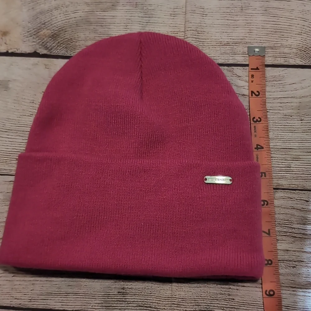 Steve Madden Women's Pink Beanie Hat OS